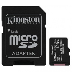 Карта памяти Kingston microSDXC  UHS-I 100R A1 128GB class 10